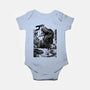T-rex Vs Ufo-Baby-Basic-Onesie-fanfabio