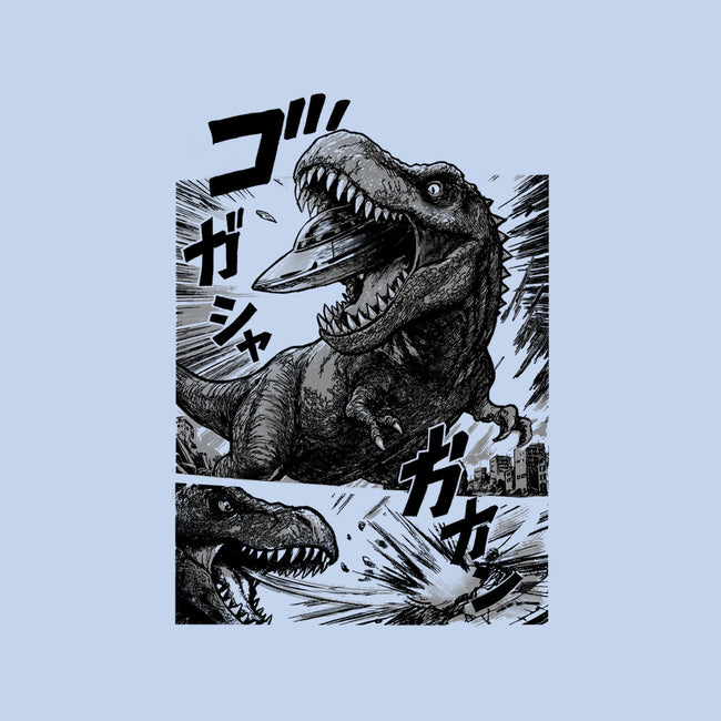 T-rex Vs Ufo-Mens-Heavyweight-Tee-fanfabio