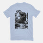 T-rex Vs Ufo-Womens-Fitted-Tee-fanfabio