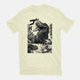 T-rex Vs Ufo-Mens-Basic-Tee-fanfabio