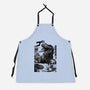 T-rex Vs Ufo-Unisex-Kitchen-Apron-fanfabio