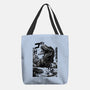 T-rex Vs Ufo-None-Basic Tote-Bag-fanfabio