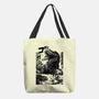 T-rex Vs Ufo-None-Basic Tote-Bag-fanfabio