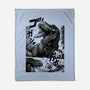 T-rex Vs Ufo-None-Fleece-Blanket-fanfabio