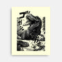 T-rex Vs Ufo-None-Stretched-Canvas-fanfabio