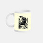 T-rex Vs Ufo-None-Mug-Drinkware-fanfabio