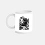T-rex Vs Ufo-None-Mug-Drinkware-fanfabio