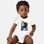 T-rex Vs Ufo-Baby-Basic-Onesie-fanfabio