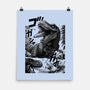 T-rex Vs Ufo-None-Matte-Poster-fanfabio
