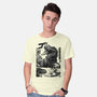 T-rex Vs Ufo-Mens-Basic-Tee-fanfabio
