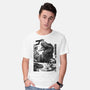 T-rex Vs Ufo-Mens-Basic-Tee-fanfabio