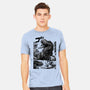 T-rex Vs Ufo-Mens-Heavyweight-Tee-fanfabio