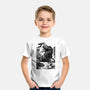 T-rex Vs Ufo-Youth-Basic-Tee-fanfabio