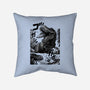 T-rex Vs Ufo-None-Removable Cover w Insert-Throw Pillow-fanfabio