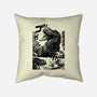 T-rex Vs Ufo-None-Removable Cover w Insert-Throw Pillow-fanfabio