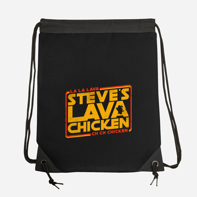Steves Space Lava Chicken-None-Drawstring-Bag-rocketman_art