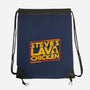 Steves Space Lava Chicken-None-Drawstring-Bag-rocketman_art