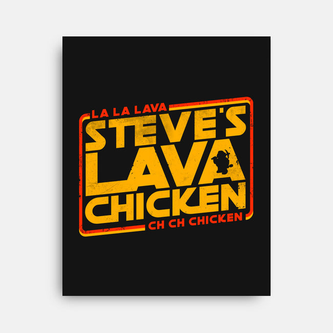 Steves Space Lava Chicken-None-Stretched-Canvas-rocketman_art