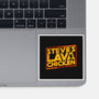 Steves Space Lava Chicken-None-Glossy-Sticker-rocketman_art