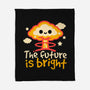 The Future Is Bright-None-Fleece-Blanket-NemiMakeit