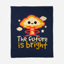 The Future Is Bright-None-Fleece-Blanket-NemiMakeit