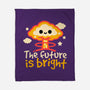 The Future Is Bright-None-Fleece-Blanket-NemiMakeit