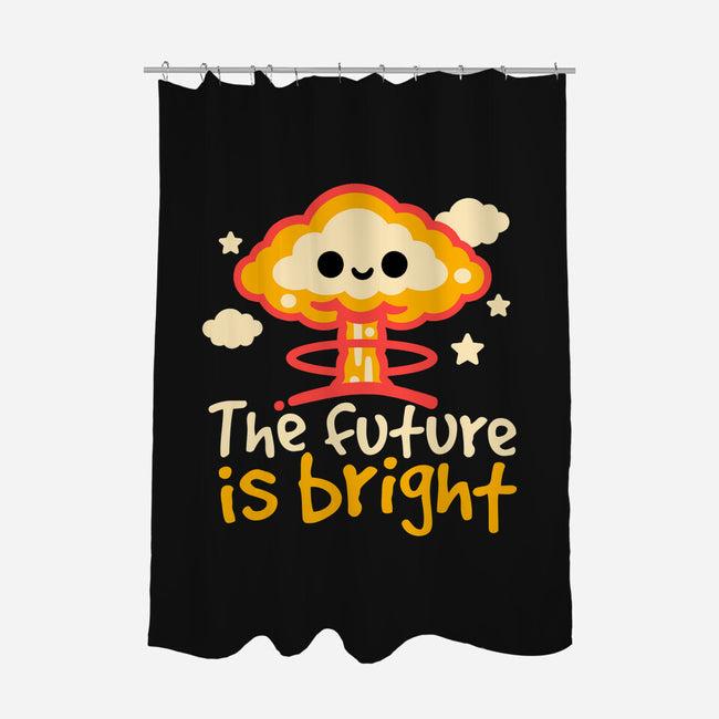 The Future Is Bright-None-Polyester-Shower Curtain-NemiMakeit