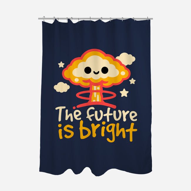 The Future Is Bright-None-Polyester-Shower Curtain-NemiMakeit