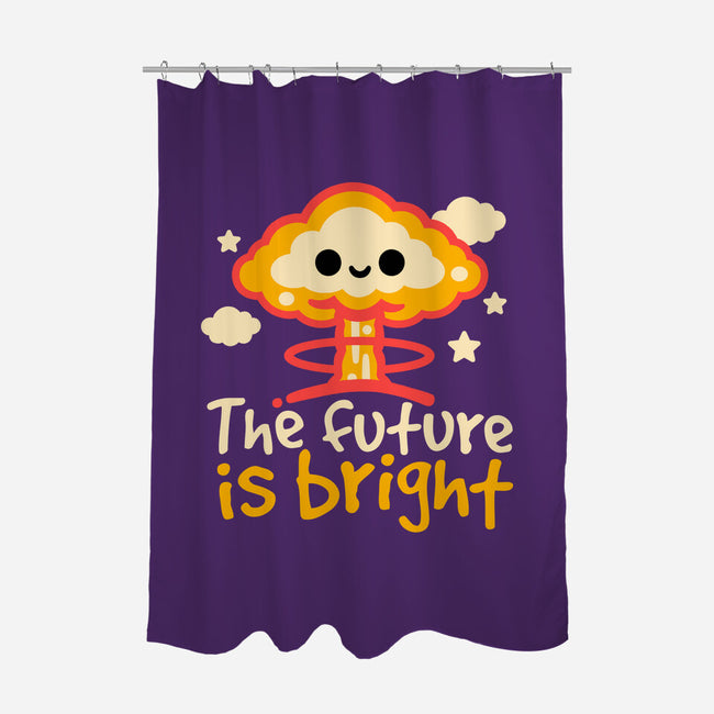 The Future Is Bright-None-Polyester-Shower Curtain-NemiMakeit