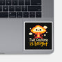 The Future Is Bright-None-Glossy-Sticker-NemiMakeit