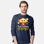 The Future Is Bright-Mens-Long Sleeved-Tee-NemiMakeit