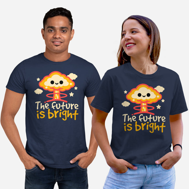 The Future Is Bright-Unisex-Basic-Tee-NemiMakeit