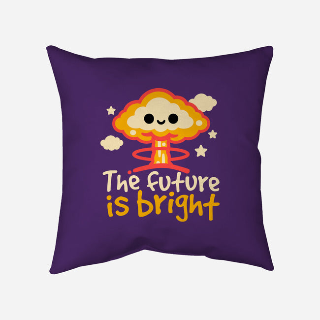 The Future Is Bright-None-Removable Cover w Insert-Throw Pillow-NemiMakeit