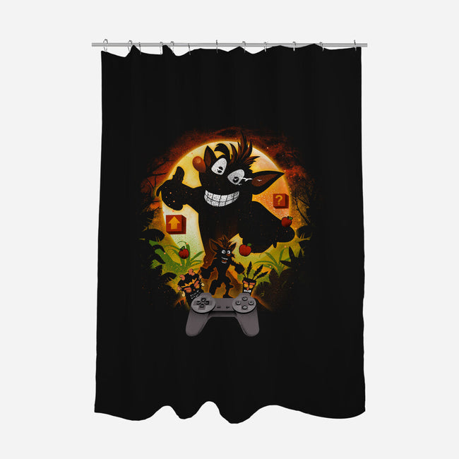 Adventure Race-None-Polyester-Shower Curtain-dandingeroz