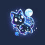 Kitten Galaxy-Womens-V-Neck-Tee-Vallina84