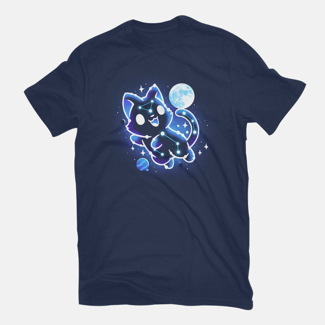Kitten Galaxy-Unisex-Basic-Tee-Vallina84