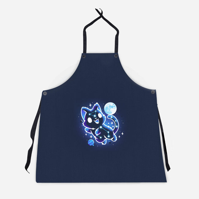 Kitten Galaxy-Unisex-Kitchen-Apron-Vallina84