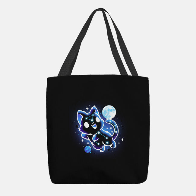 Kitten Galaxy-None-Basic Tote-Bag-Vallina84