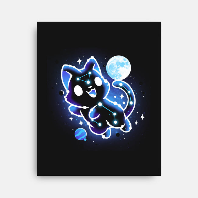 Kitten Galaxy-None-Stretched-Canvas-Vallina84
