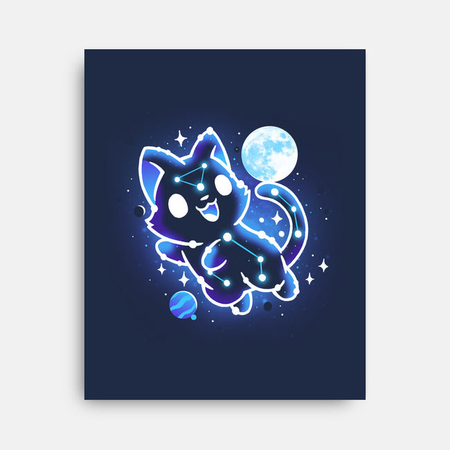 Kitten Galaxy-None-Stretched-Canvas-Vallina84