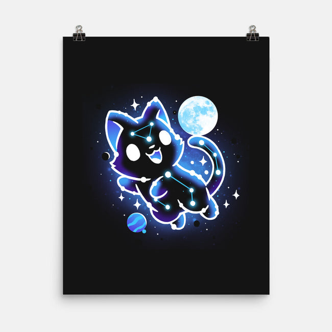 Kitten Galaxy-None-Matte-Poster-Vallina84