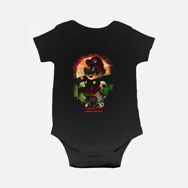 Super Plumber Race-Baby-Basic-Onesie-dandingeroz