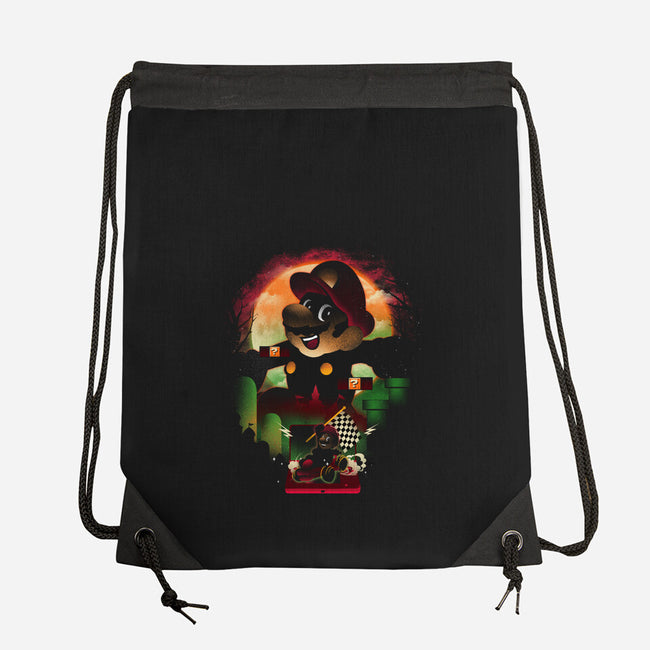 Super Plumber Race-None-Drawstring-Bag-dandingeroz
