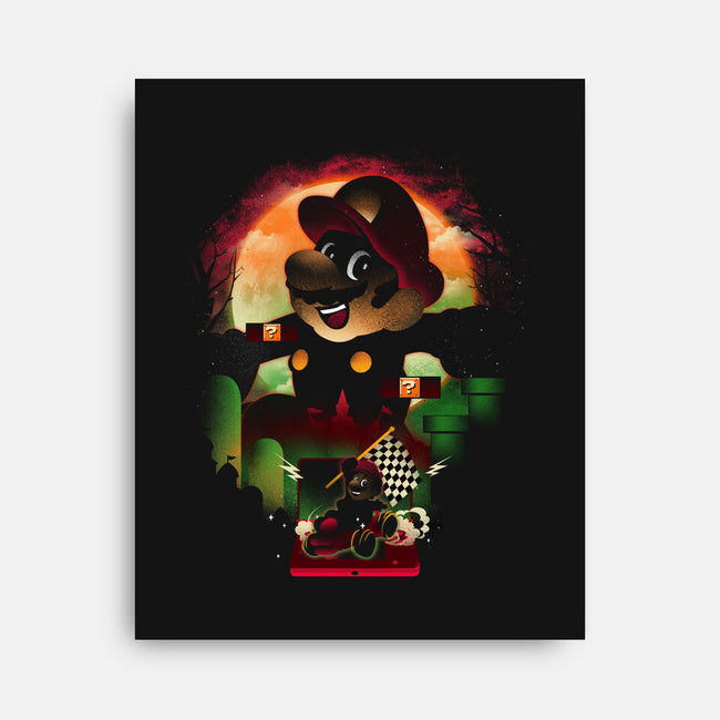 Super Plumber Race-None-Stretched-Canvas-dandingeroz