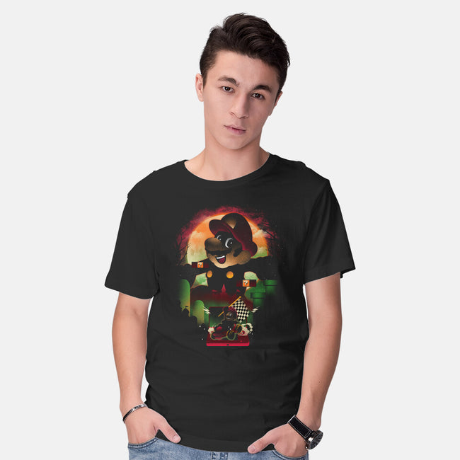 Super Plumber Race-Mens-Basic-Tee-dandingeroz