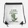 Clap Your Hands-None-Drawstring-Bag-Vallina84