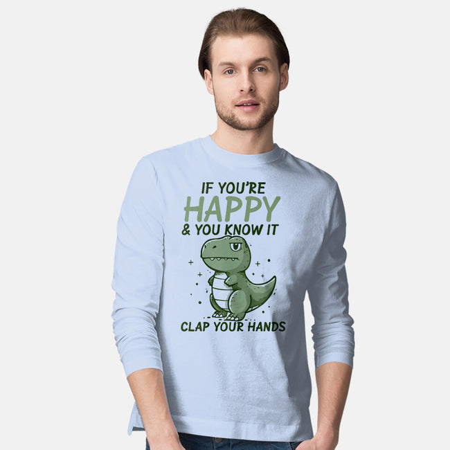 Clap Your Hands-Mens-Long Sleeved-Tee-Vallina84