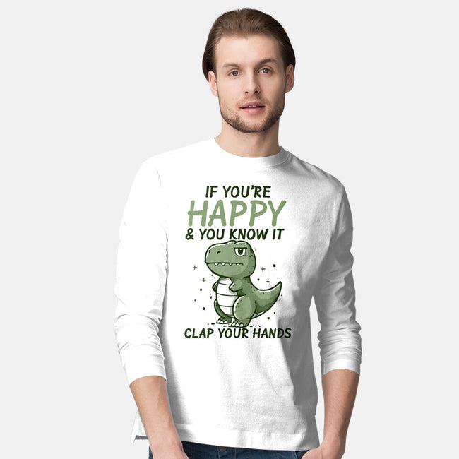 Clap Your Hands-Mens-Long Sleeved-Tee-Vallina84