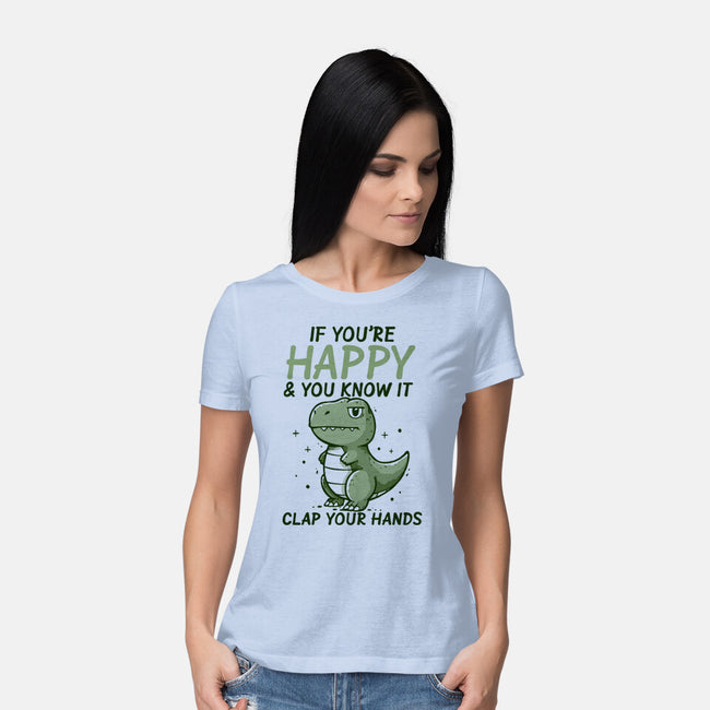 Clap Your Hands-Womens-Basic-Tee-Vallina84