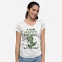 Clap Your Hands-Womens-V-Neck-Tee-Vallina84